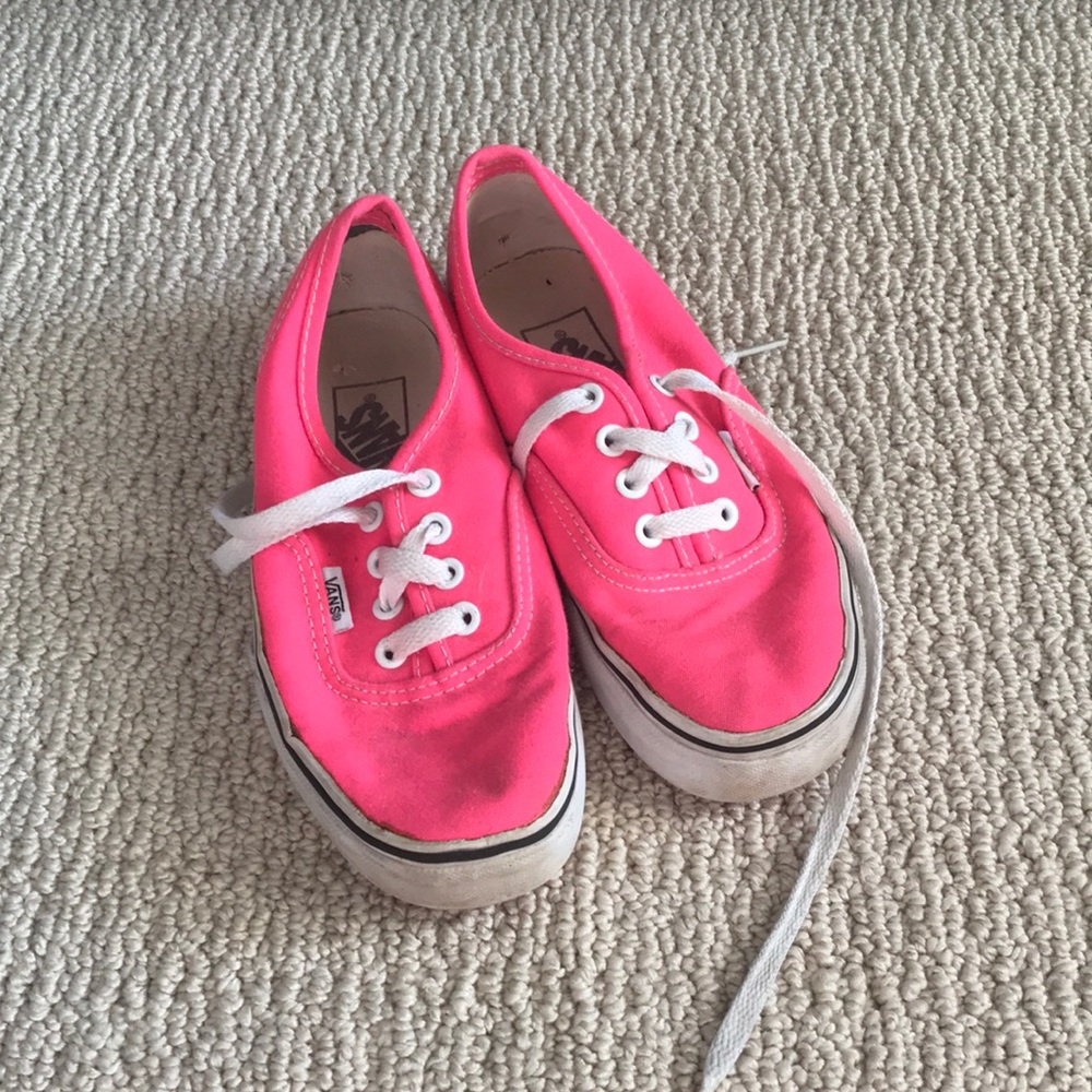 Hot Pink Vans size 5